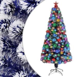 Künstlicher Weihnachtsbaum mit Beleuchtung 150 cm Glasfaser Christbaum Kunstbaum Dekobaum Tannenbaum Weihnachten Künstlicher Weihnachtsbaum für Weihnachtsdeko