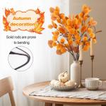 4-delige eucalyptus decoratie kunstherfstbladeren takken, kunstbloemen herfstbloemen herfstbloemen kunstbladeren, herfsttakken herfstbladeren decoratieve takken geel voor herfstdec