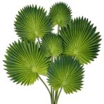 Set van 2 kunstpalmbladeren kunstplant palm PU kunstbladeren met buigzame stee decoratie kunstplant voor huis tuin feest kantoor decoratie bloemenversiering