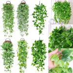 Nep klimop muur woondecoratie groene bladeren voor hotel en bruiloft tuin huis kunstmatige bladeren decor opknoping kunstmatige plant (groene bladeren)