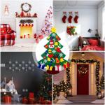 Kid Felt Christmas Tree | Wall Art Decor | Christmas Tree Wall Decor | Felt Christmas Tree | Christmas Tree For Kids Interactive Fun For Children's Rooms, Bedrooms, Dormitories