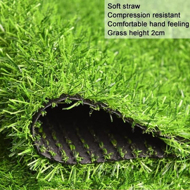 Synthetischer Kunstrasen, realistische Rasenmatte für Haustierhunde für die Terrassen- und Gartenlandschaft, 2 cm Dicker Rasenteppich (1 x 5 m) (Grün, 1 x 10 m)