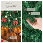 Künstlicher Weihnachtsbaum, dichter Tannenbaum künstlich, flexibel biegbare künstliche Tannenzweige, inkl. Stahlbaumständer, Weihnachtsbaum als Weihnachtsdeko, grün - 230 cm, 