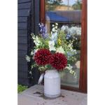 16 cm grote kunstbloemen, hortensia met 65 cm lange steel, 4 stuks rode kunstmatige hortensia-bloemen, kunststof bloemen, hortensia voor woondecoratie, tuinfeest, bruiloftsdecorati