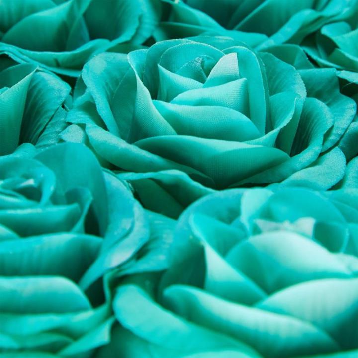 Rozenbox rond, 8 rozen, stevige bloemenbox, zwart, 10 jaar houdbaar, cadeau-idee, decoratieve bloemenbox, turquoise