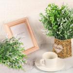 6 STKS Kunstplanten Outdoor Plastic Nep Planten UV Bestand Outdoor Planten Faux Bloemen Bulk Voor Indoor Outdoor Opknoping Planter Tuin Venster Doos Thuis Bruiloft Decor