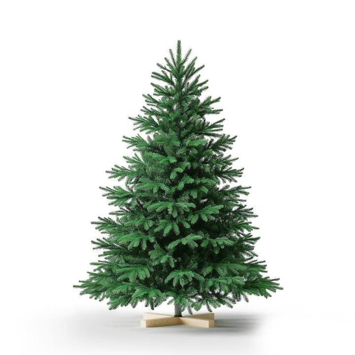 Kuro sagol Künstlicher Weihnachtsbaum Tannenbaum 150cm, Ø 80cm, 500 Spitzen, schwer entflammbar, realistischer Christbaum Tanne mit Ständer