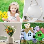 Kunstmadeliefjes, 200 stuks, bloemenboeketten, decoratie, , decoratie voor feestjes, bruiloften, knutselen, decoratie, handwerk, wit