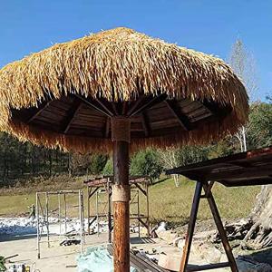 Künstliche Palmen-Strohdachrollen, Entenblindheit, Palmenstroh, Strohdachfliesen für Garten, Terrasse, Schirmabdeckungen, Zaun, Party-Dekoration (15 Stück)