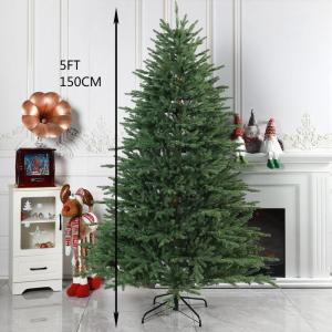 Künstlicher Weihnachtsbaum aus hochwertiger Fichte, 2,44 m, für Zuhause, Büro, Partydekoration, mit 1620 Zweigspitzen, einfacher Aufbau, Metallscharniere und Faltbarer Basis, 1,