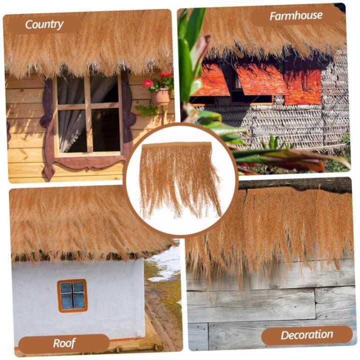 2 Stück Simuliertes Stroh Rasen Dekor Mexikanisches Strohdach Garten Strohdach Für Vogelscheuchen Kostüm Künstliches Strohdach DIY Strohdach Simulations Stroh Ornament