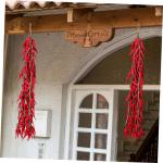 40 STK Chili-Pfeffer-Modelldekoration Mini Paprika Chiltepin-Pfeffer Obstdekor wandverkleidung Wand polsterung rote Paprika Pflanzen Wand-Chili-Anhänger Bauernpfefferdekor Schaum