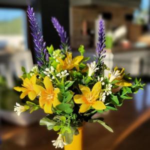 kunstbloemen in pot, decoratie, 32cm