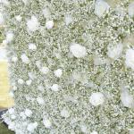 White Baby's Breath Rose Simulation Blumenwand Hintergrundwand, 5D Stoff Hintergrund Blumenwand Hochzeitsdekoration Wand Für Fotohintergrund Home Party Hochzeitshintergrund(3.28ft
