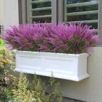 12 bundels kunstbloemen, balkon, weerbestendig, kunstbloemen, outdoor, uv-bestendig, , plastic boeket, voor balkonbakken, tuin, raam, decoratie, fuchsia