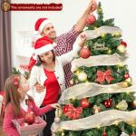 Kerstboom met verlichting, glans, kunstkerstboom met lichtketting, kunst-Nordmann-spar inclusief 350 warmwitte ledlampen, 820 takken en metalen standaard, van pvc (H210 cm)