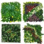 Dichte gebladerte ontwerp 50x50CM Kunstmatige Plant Wandpaneel voor het creëren van een privé-retraite (B)