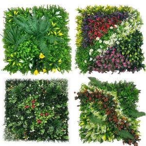 Dichte gebladerte ontwerp 50x50CM Kunstmatige Plant Wandpaneel voor het creëren van een privé-retraite (B)