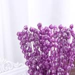 150 Stück Künstliche Weihnachtsbeeren-Picks, Glitzernde Beerenzweige für Winter, Weihnachten, Küche, Party, Tafelaufsatz, Blumendekoration (4)