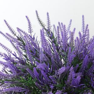 12 bundels kunstbloemen, balkon, weerbestendig, kunstbloemen, outdoor, uv-bestendig, , plastic boeket, voor balkonbakken, tuin, raamdecoratie, paars