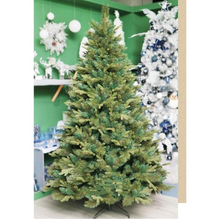 2,0 m umweltfreundlicher künstlicher Weihnachtsbaum aus PVC, hochwertige Fichte mit Scharnier und Metallständer, Dekoration für den Weihnachtsbaum, für Zuhause, Büro, Ges，Gr