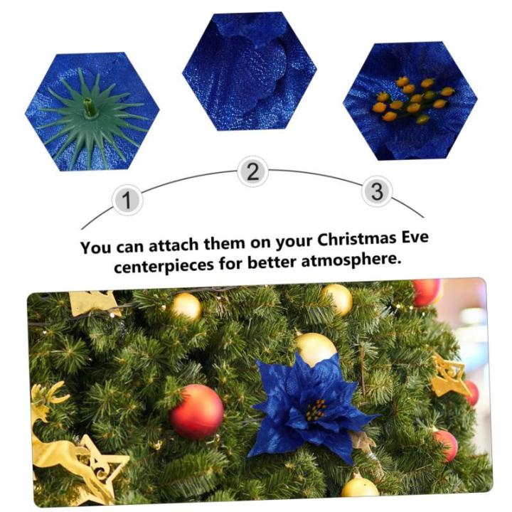 21 STK künstliche Blumen weihnachtsdeko künstliche blüten dekoweihnachten Dekorationen Weihnachtsgirlanden blühen Dez Hochzeitsdeko Weihnachtskranz Blumen Dekor Blumenzubehör 