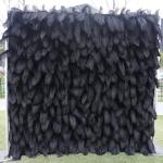 Schwarzer Federstoff Hintergrundsimulation Blumenwand Hintergrundwand, Foto Fotohintergrund Blumenwand Geeignet Für Einkaufszentren, Geschäfte, Innen- Und Außenbereich, Themenpa