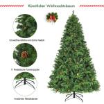 Kunstkerstboom met led-lichtkettingen, kerstboom met verlichting, 210/225/240 cm, groen
