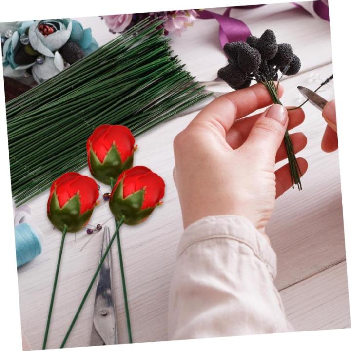 100St Gefälschte Blumenstange Blumendekor Draht zur Blumenherstellung künstliche blüten Artificial Flower Pflanzendekor kunstpflanze künstliche für die Dekoration Blütenstiel
