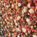 Herbstfarbe Simulation Rosenwand Hintergrund Wand, Foto Foto Hintergrund Outdoor Hochzeit Dekoration Stoff Blumenwand Für Foto Hintergrund Home Party Hochzeit Hintergrund(3 * 3m/9
