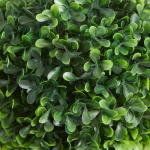 , set van 2 buxusboom, 60 cm kunstplant met dubbele bal, uv-bestendige kamerplant, kunstboom, plantendecoratie voor binnen en buiten, groen