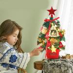 Kerstboom met verlichting 50 cm lichtketting kerstboom mini kerstboom kunstmatige kerstboom kerstdecoratie tafel kerstboom kerstcadeaus
