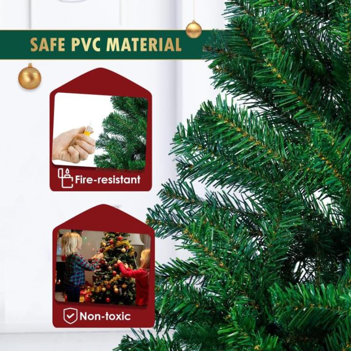 Kunstkerstboom Nordmann-spar 150 cm, 380 takken, dennenboom klein, spuitgieten, groen, Cushhom