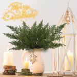 45 stuks kunstdennentakken, 30 cm, kunstdennentakken, kunstdecoratie, net als echte decoratie, kerst, strooidecoratie, dennengroen, voor adventskrans, winter, kerstkrans, decoratie