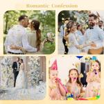 500 Stück Rosenblätter Deko Künstliche, Gold Rosenblatter Kunstblumen Blütenblätter Rosen Deko für Hochzeit Valentinstag Geburtstag Tischdekoration Romantische Dekoration