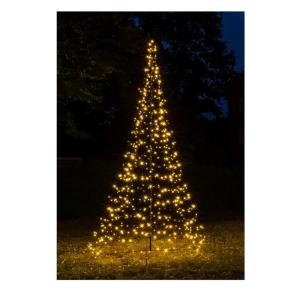 Galaxy Led-dennenboom, 300 cm, met 384 warmwitte en 96 knipperende leds