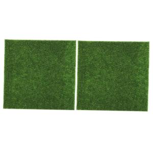 2st Garten Mini Dekoration Grasmatte Mini-Kunstrasen Kunstrasenmatte Lebensechtes Gras Realistisches Kunstgras Landschaft Grasdekor Kunstgras-dekor Gras Im Freien Green