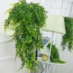 , realistische klimop, 90 cm lengte, hangende , planten, plastic planten voor binnen en buiten, kunstplant voor decoratie, thuis, keuken, tuin, kantoor (90 cm)