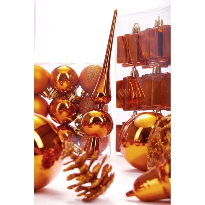 Set met boompiek, 101-delig, kerstboomversiering