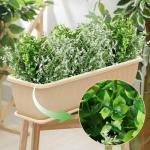 6 STKS Kunstplanten Outdoor Plastic Nep Planten UV Bestand Outdoor Planten Faux Bloemen Bulk Voor Indoor Outdoor Opknoping Planter Tuin Venster Doos Thuis Bruiloft Decor
