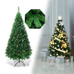 Kunstkerstboom, dennenboom met metalen standaard, pvc-naalden, kunstboom, ideaal voor thuis, kantoor, winkels en hotels, groen