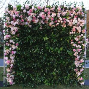 Simulation Blumenwand Hintergrundwand Grüne Pflanzwand, 5D-Hochzeitshintergrundsimulation Rosentuchhintergrund Outdoor-Event Hochzeitsarrangement Pflanzenwand Für Fotohintergrund