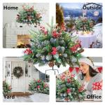 Weihnachtsbaum Künstlich, Pflanzgefäß-Sträucher, vorbeleuchtete Pflanzgefäß-Sträucher for Weihnachten, Weihnachts-Pflanzgefäß-Füller, Weihnachts-Urnen-Füller, Weihnachts