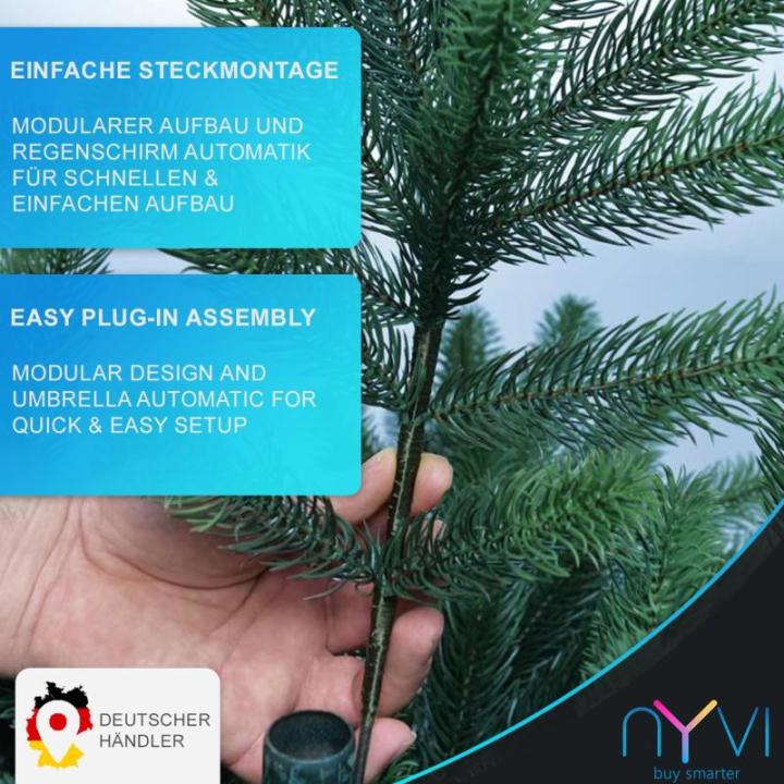 Kerstboom -Xmas Premium 120 cm met LED Fairy Lights - Kunstmatige volledig PE dennenboom van 100% spuitgegoten - bedrieglijk echte kunstboom - B1 moeilijk ontvlambaar