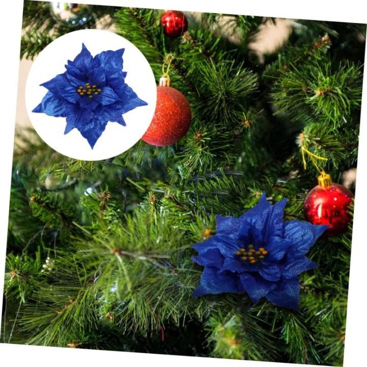 14 STK künstliche Blumen Weihnachtsbaum blumenschmuck Weihnachtsstern-Picks Rot Tür weihnachtsdeko künstliche blüten Hochzeitsdekoration Weihnachtskranz Blumen pe Blumendekor S