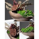 Kunstblumen Künstliches Blumenarrangement mit abgestorbenen Zweigen in Einer Keramikvase – lebensechte Kunstpflanzen für Innendekoration, Wohnzimmer für jeden Anlass