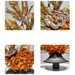 Kunstblumen Zen Soft Dekoration Simulation Blumenkunst – Trockenblumen-Set in Keramikvase, 70 x 25 x 40 cm für Restaurant, Teestube für jeden Anlass