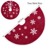 75 cm kerstboomrok rood jute kerstboomtapijt ornamenten decoratie voor Kerstmis