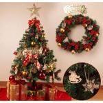 Houten Kerstornamenten, 12-delige Houten Kerstdecoratie Hanger met Houten Hhanger Sneeuwvlok Boomversiering,Kerst Hout,Hangende Houten Kerstboomversiering met Houten Doos