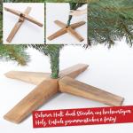 Kunstkerstboom, 180 cm, premium kwaliteit, met houten standaard, natuurgetrouw en met dicht gevulde takken, kunstkerstboom